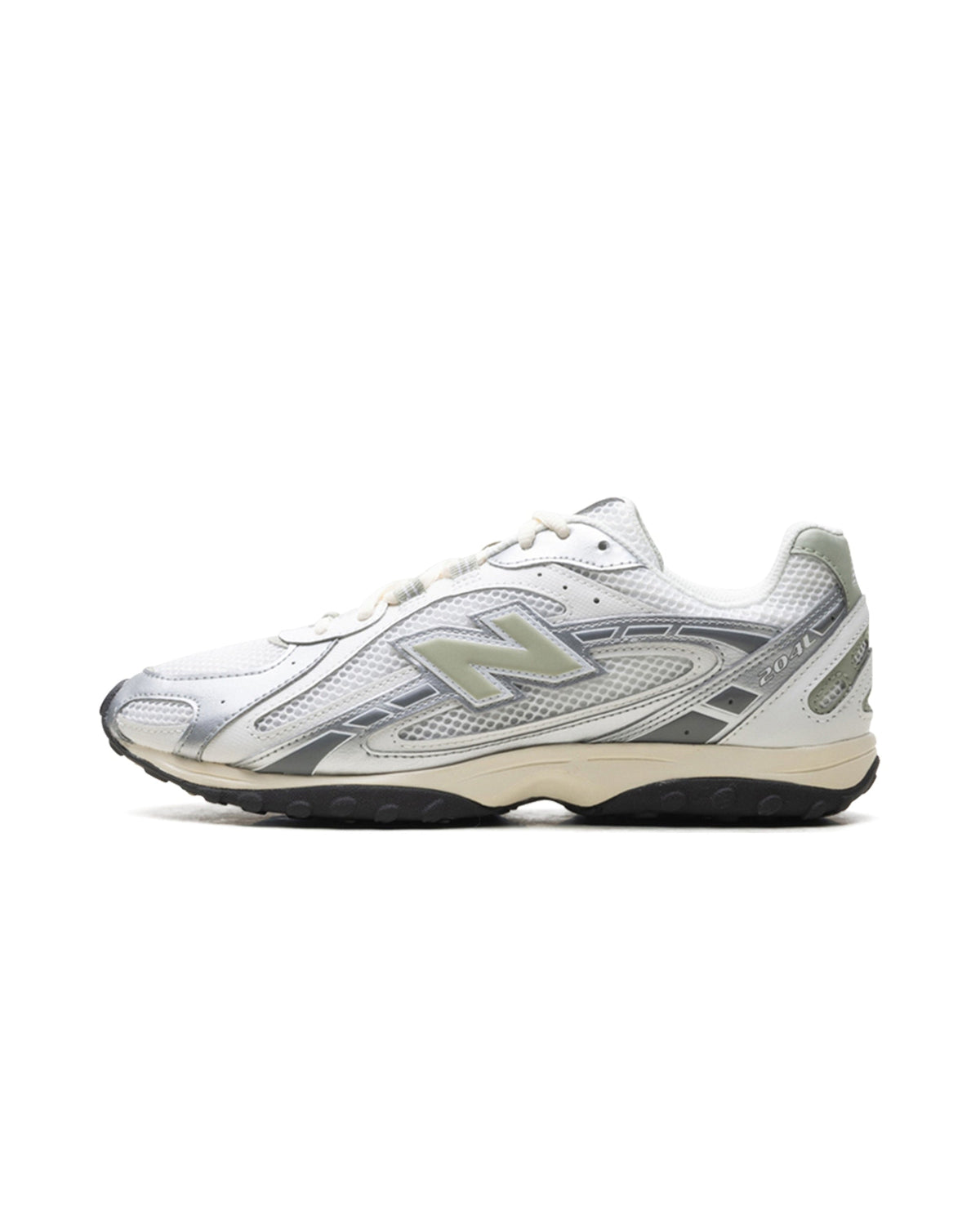 New Balance 204L Silver Metallic Sage Green