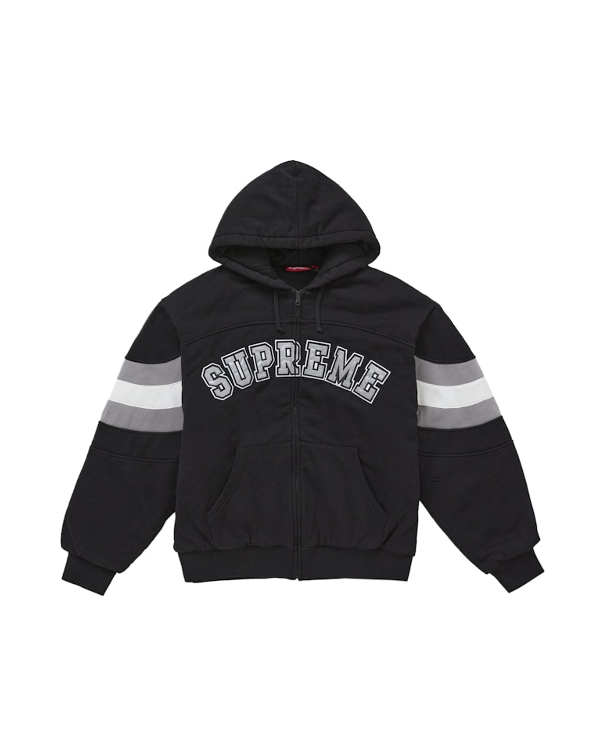 Supreme Filled Zip Up Hooded Sweatshirt Black