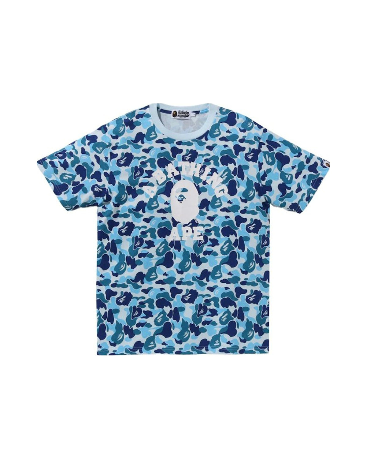 BAPE ABC Camo College Tee Blue