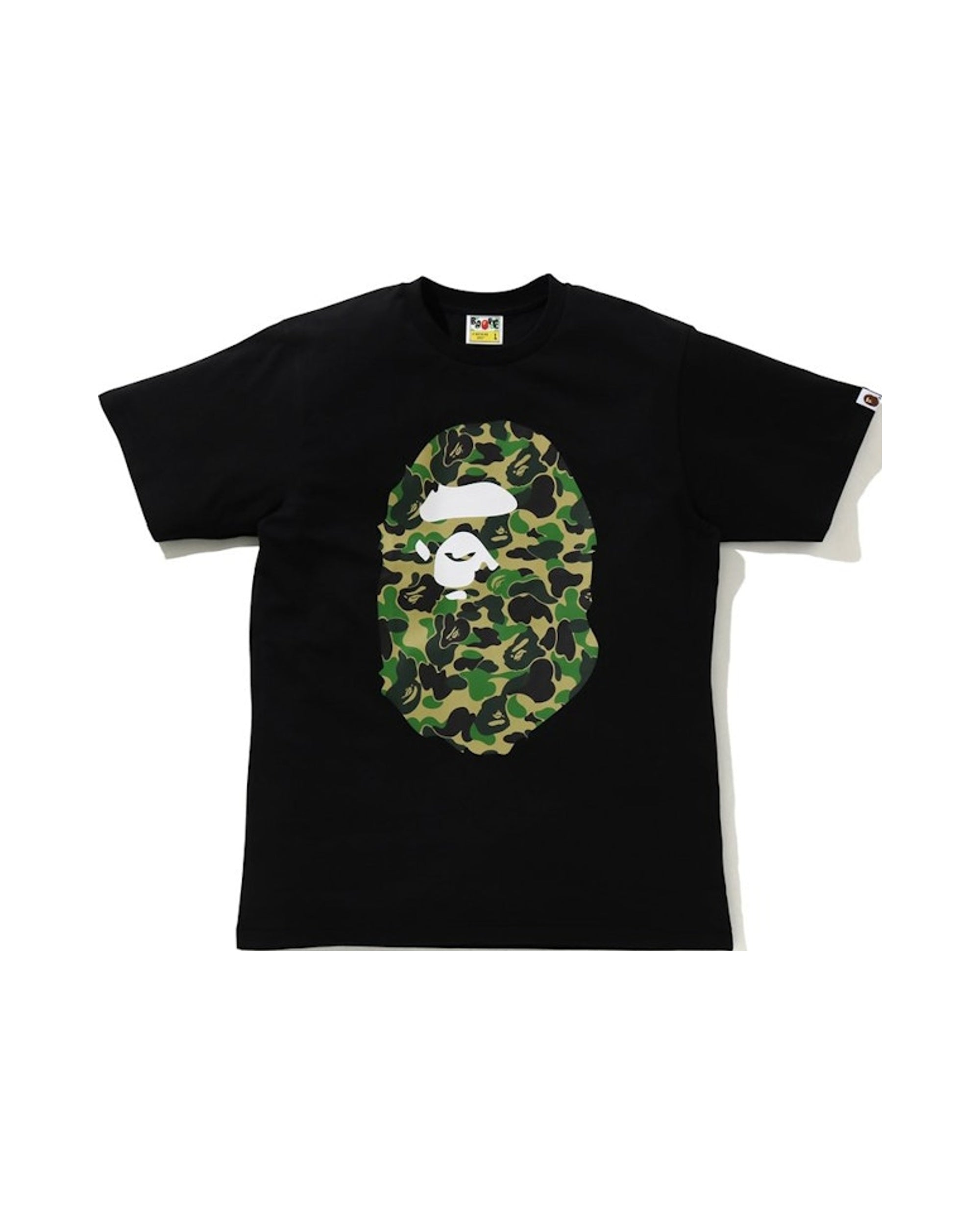 BAPE ABC Camo Big Ape Head Tee Black
