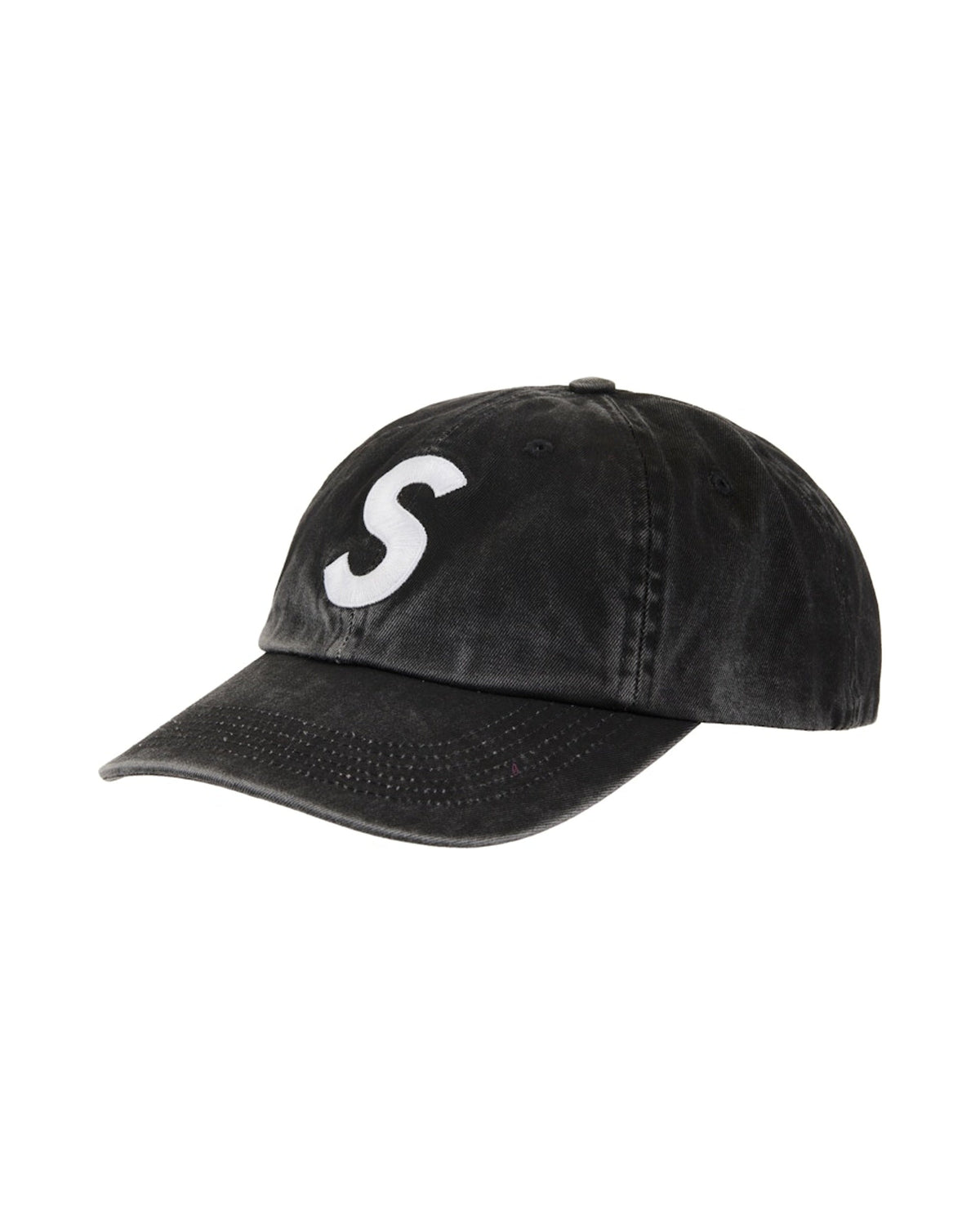 Supreme Pigment Coated S Logo 6-Panel Black