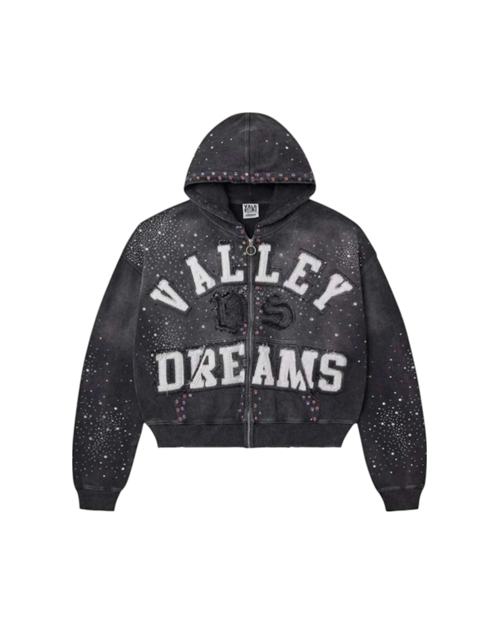 Vale Forever Classico Zip Up Hoodie Black