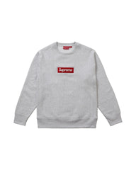 Supreme Box Logo Crewneck (FW18) Ash Grey