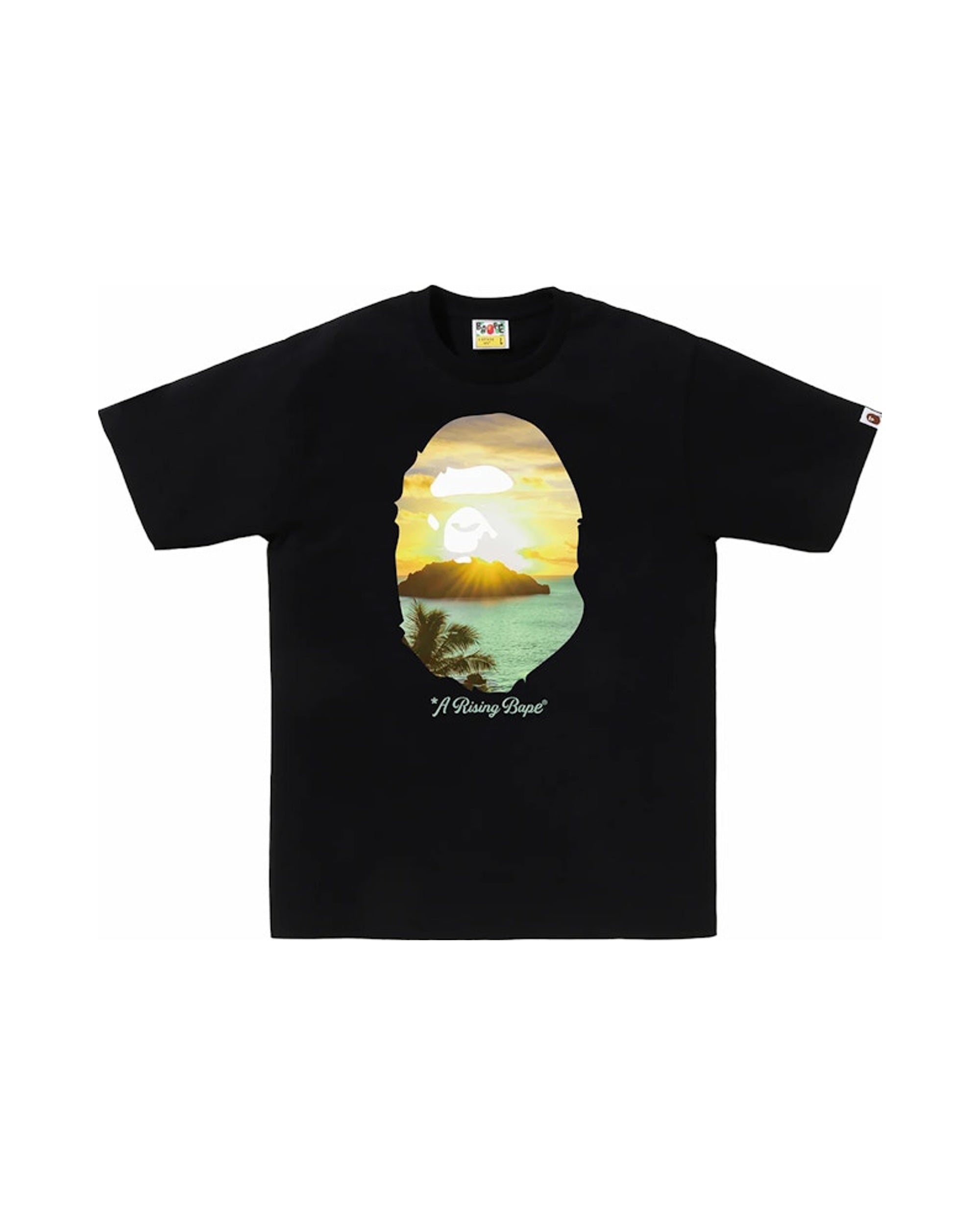 BAPE A Rising Bape Photo Tee Black