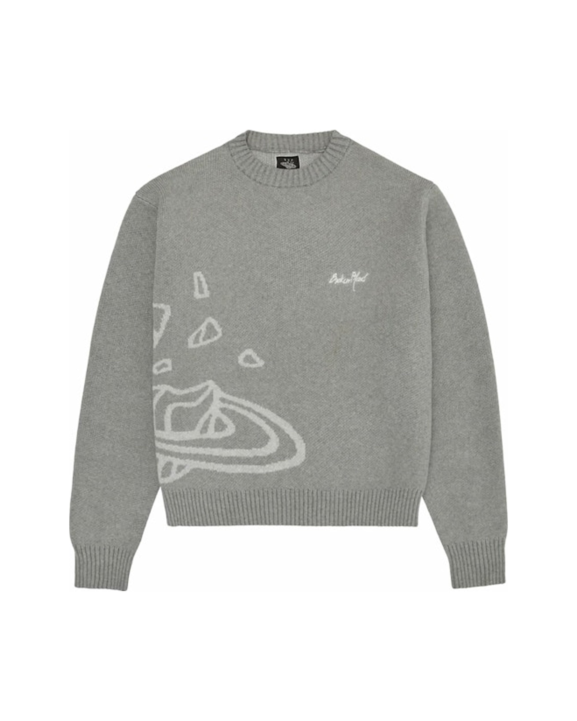 Broken Planet Knit Sweater Heather Grey