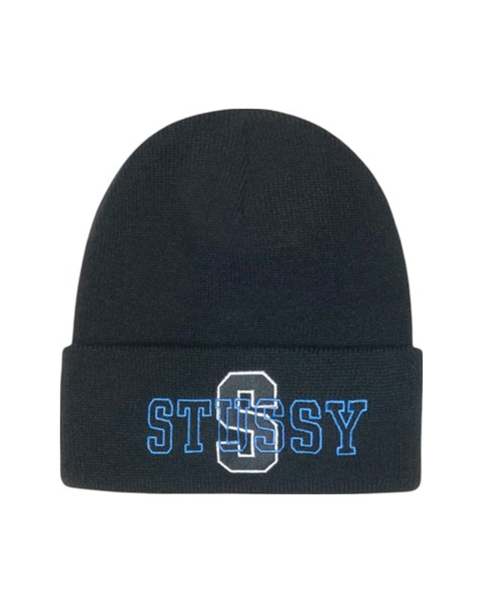 Stussy Cuff Varsity S Beanie Black