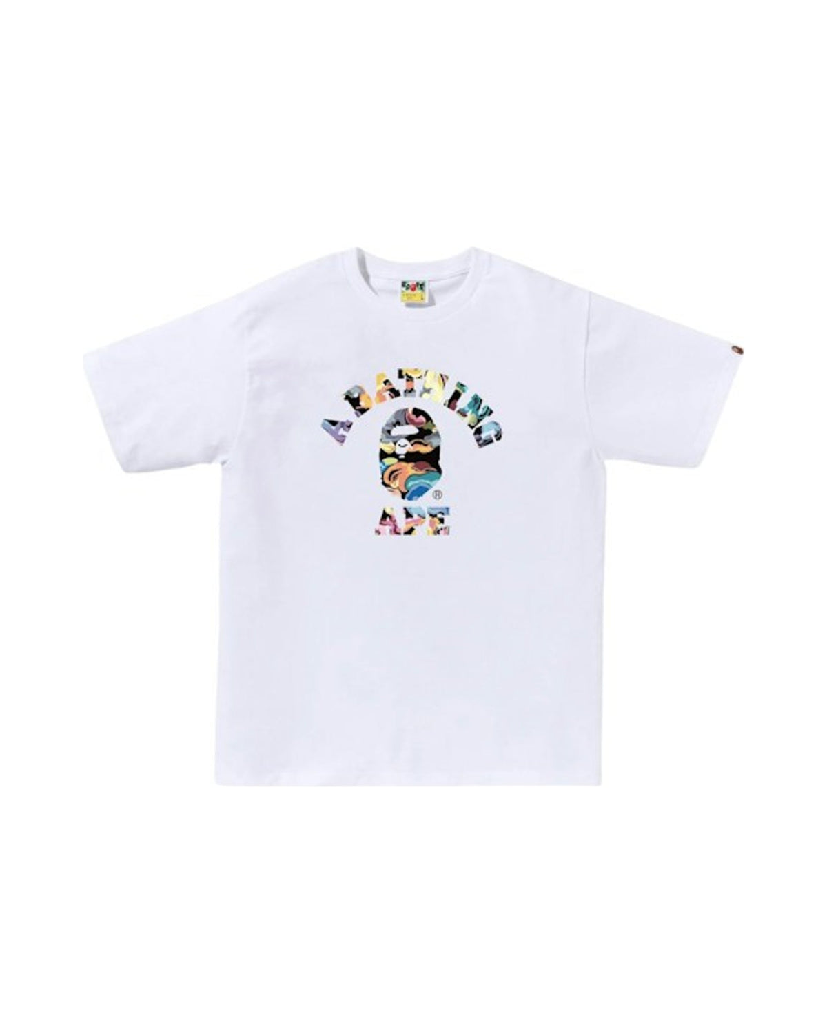 BAPE Art Camo College Tee White