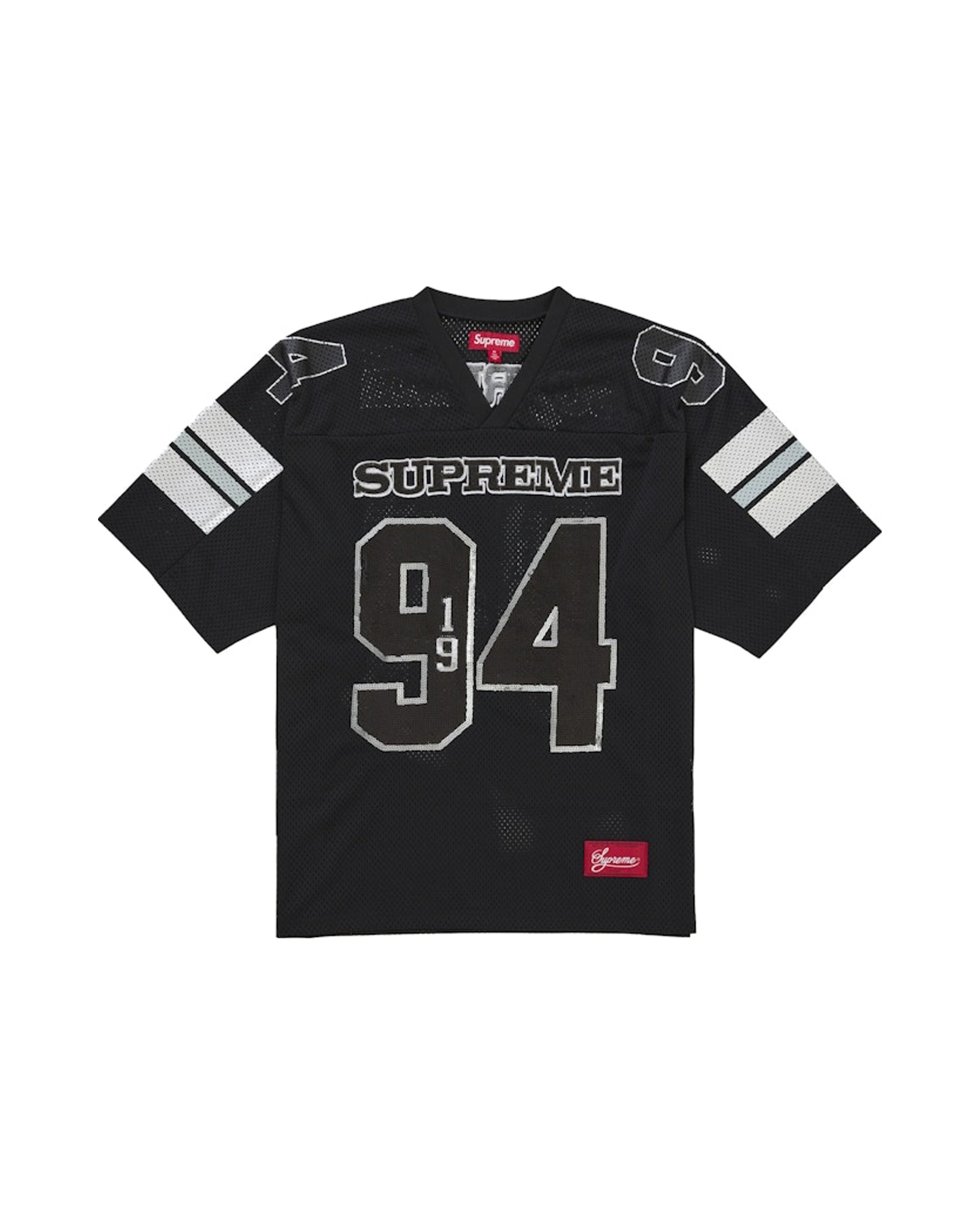 Supreme Sequin Football Jersey Black