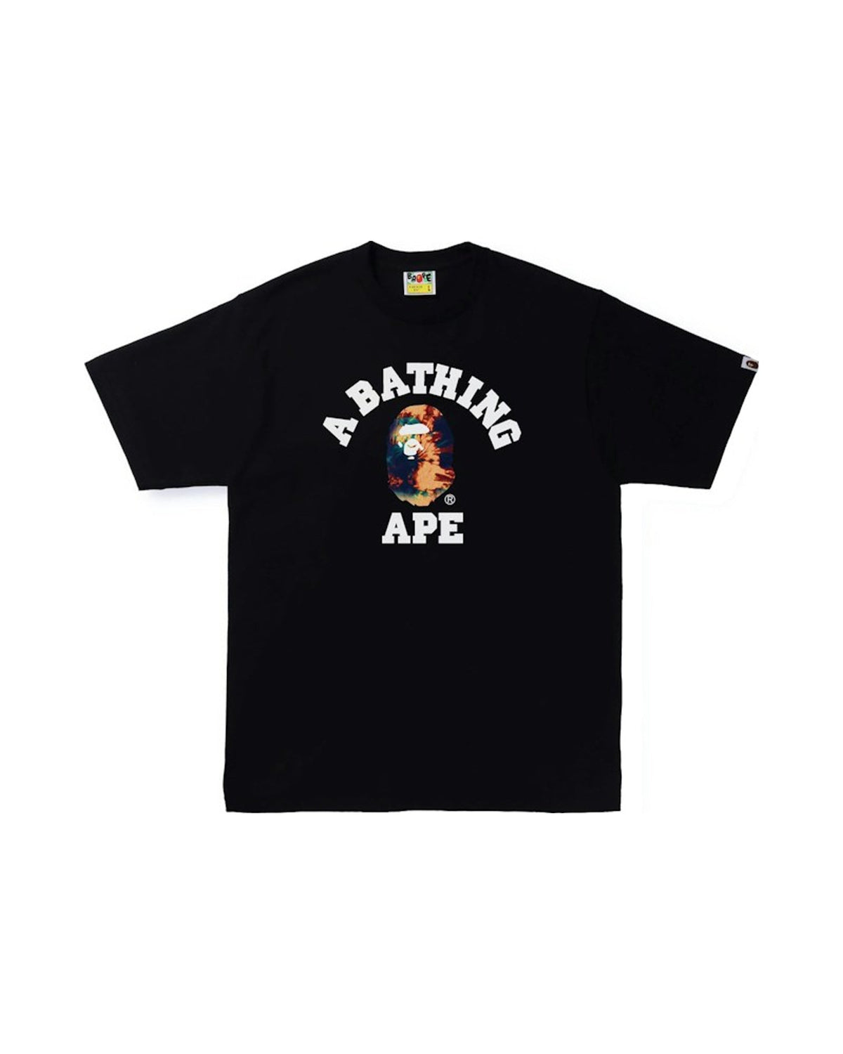 BAPE Tie Dye College Tee Black/Navy