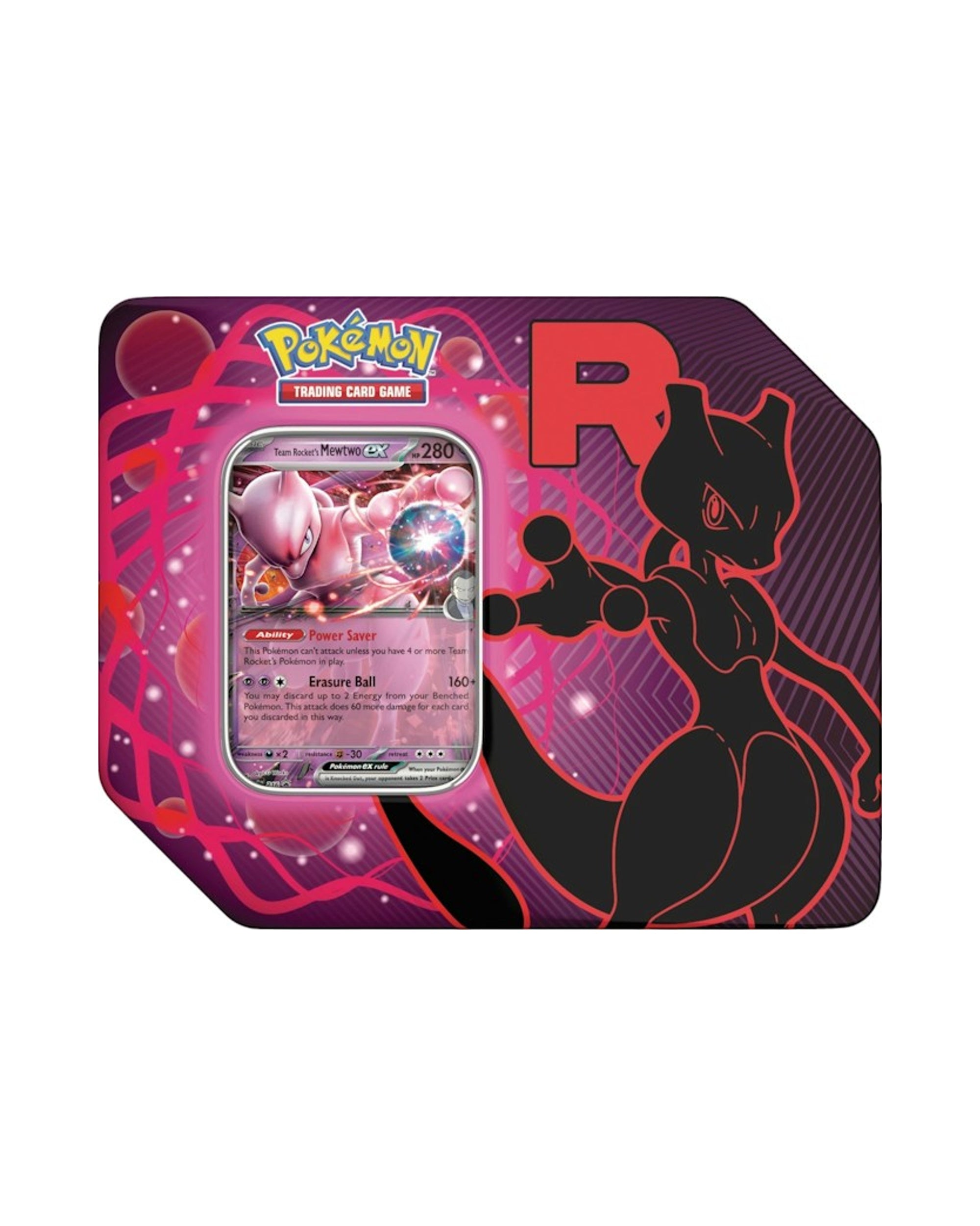 2025 Pokémon Team Rocket Mewtwo Ex Tin Case (US)