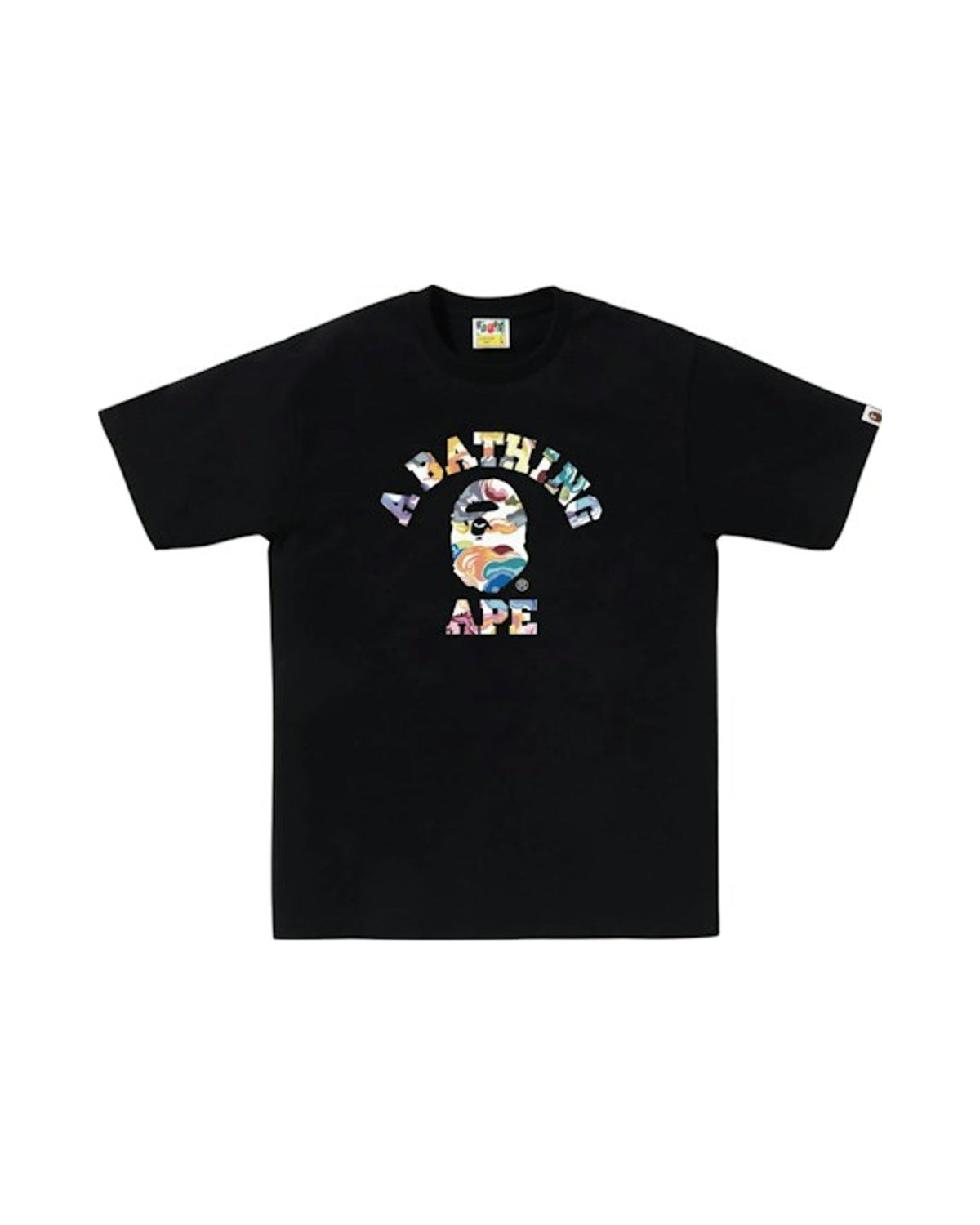 BAPE Art Camo College Tee Black