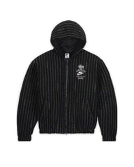 Nike x Stussy Striped Wool Jacket Black