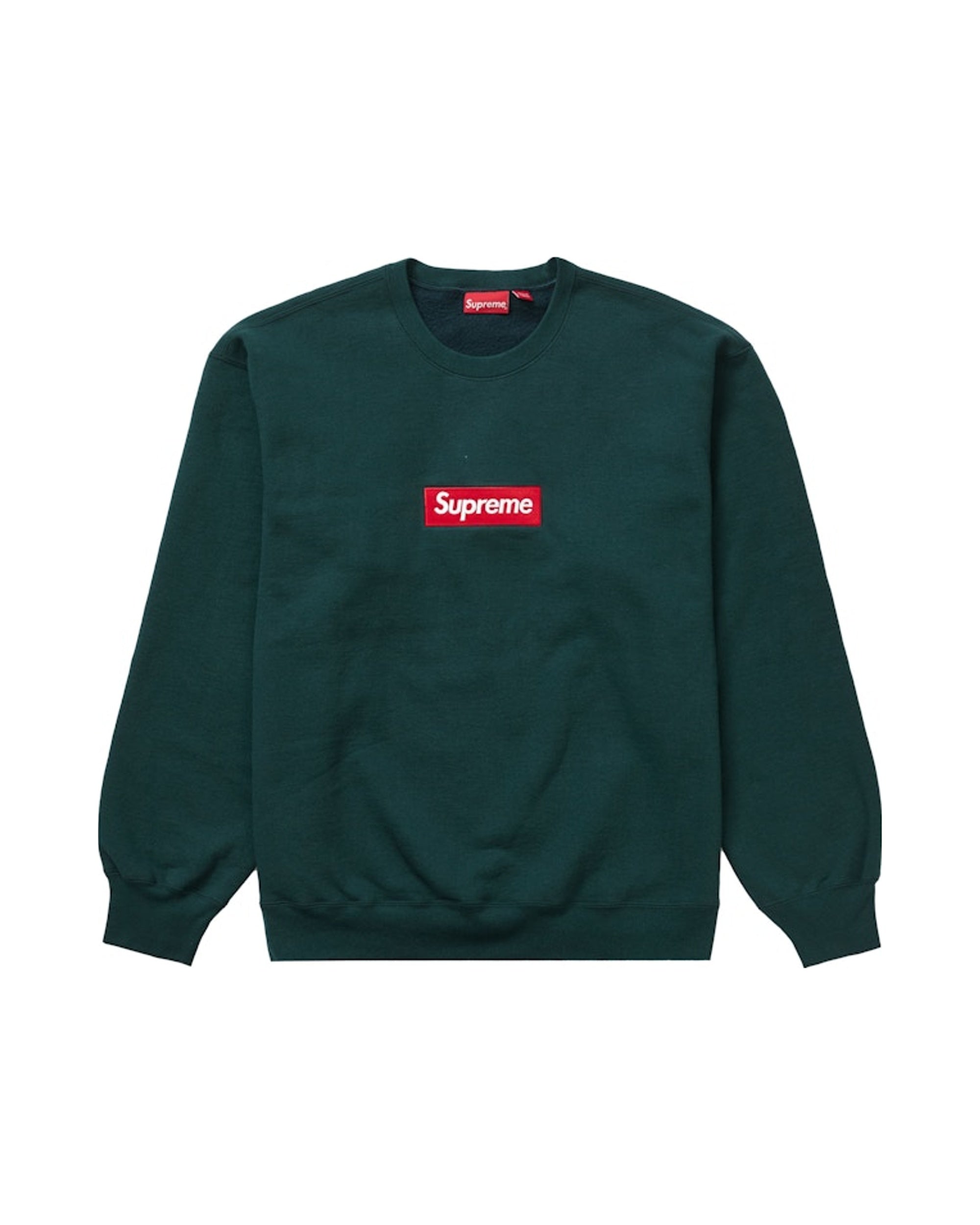 Supreme Box Logo Crewneck (FW22) Dark Pine
