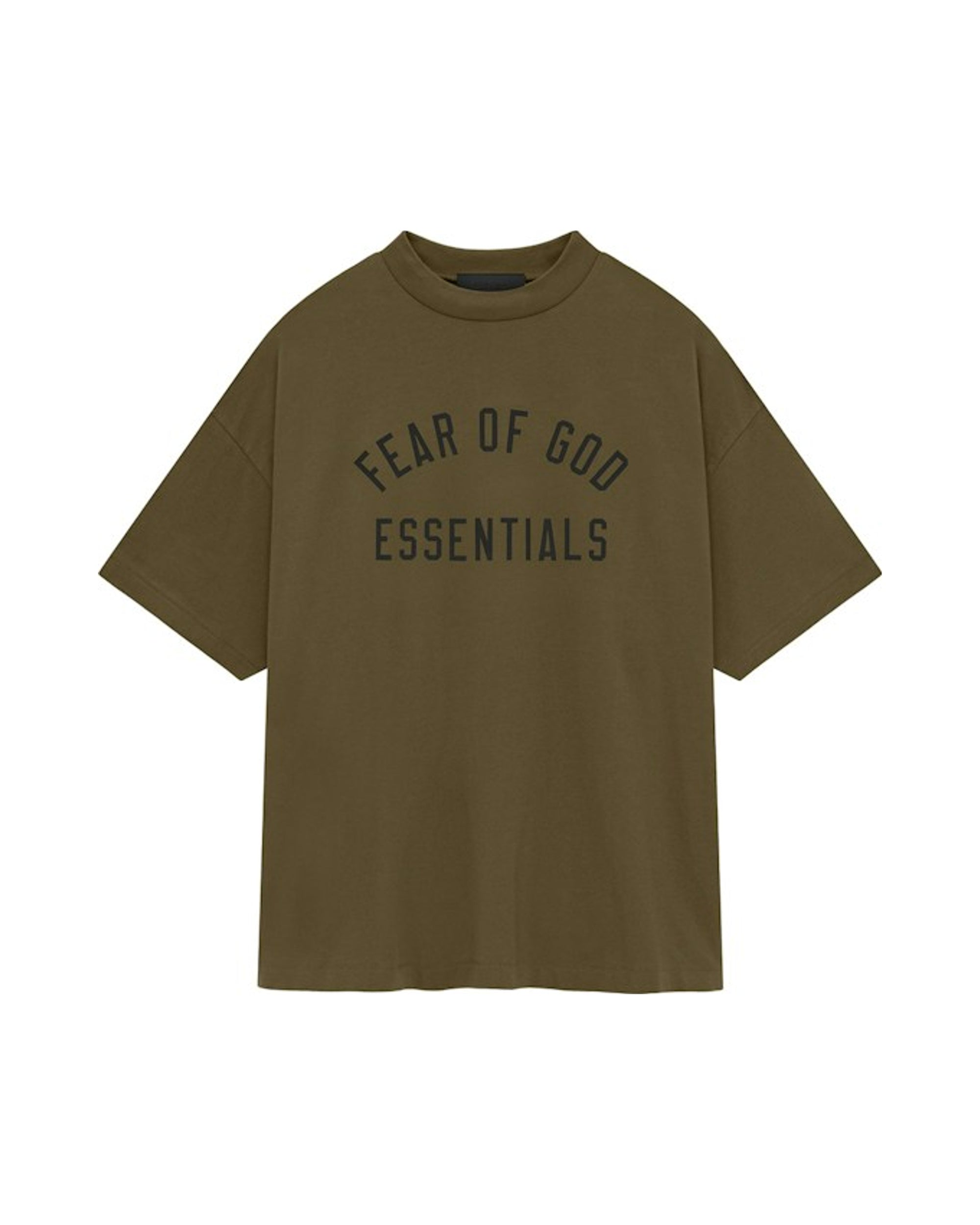Fear of God Essentials Jersey Crewneck Tee Olive
