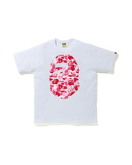 BAPE ABC Camo Big Ape Head Tee White/Pink