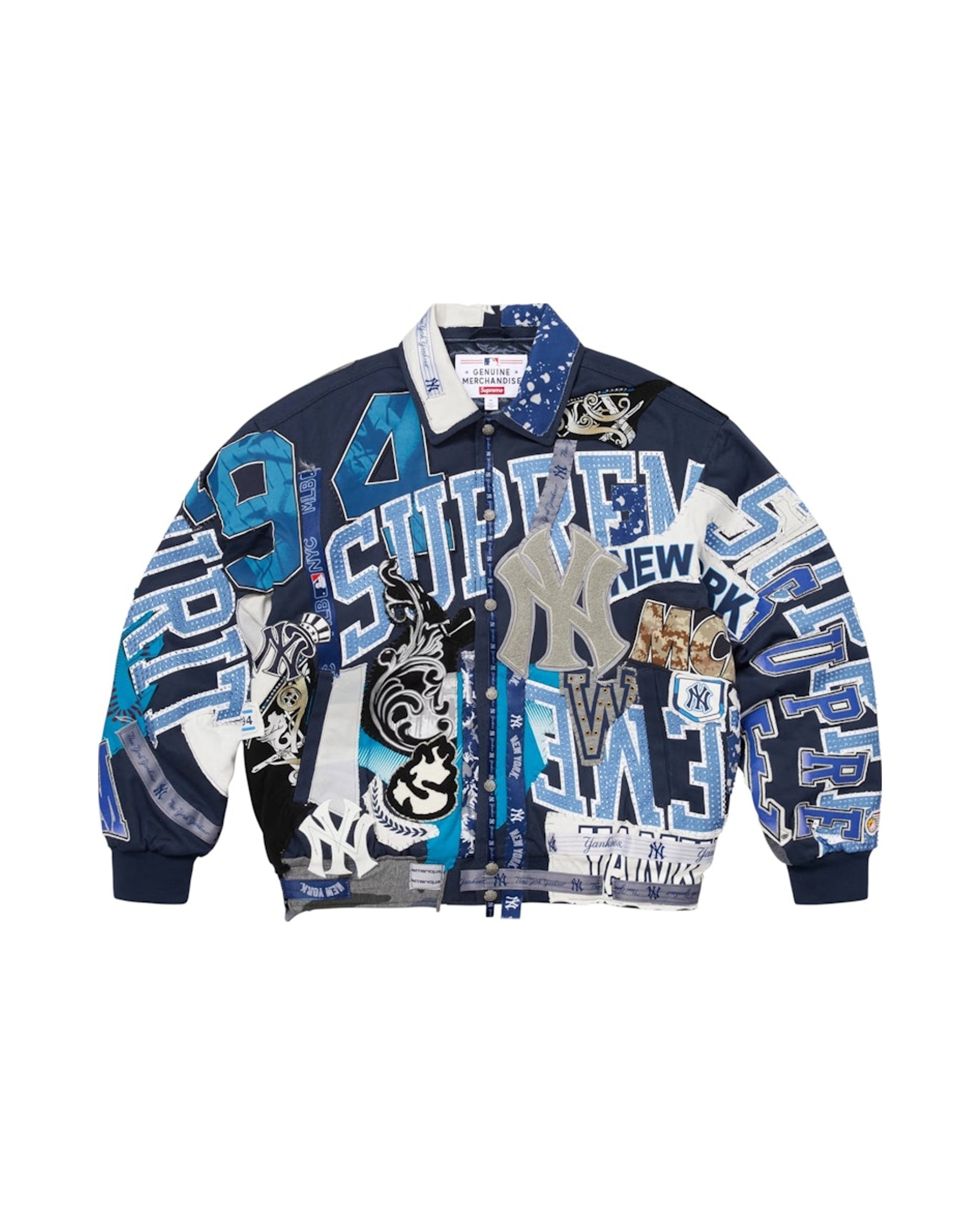 Supreme Jeff Hamilton New York Yankees Varsity Jacket Multicolor