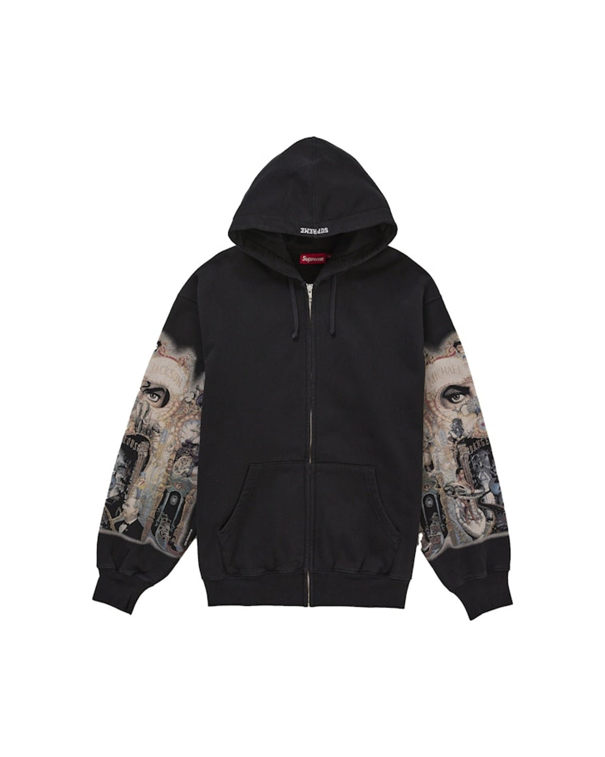 Supreme Michael Jackson Dangerous Zip Hoodie Black