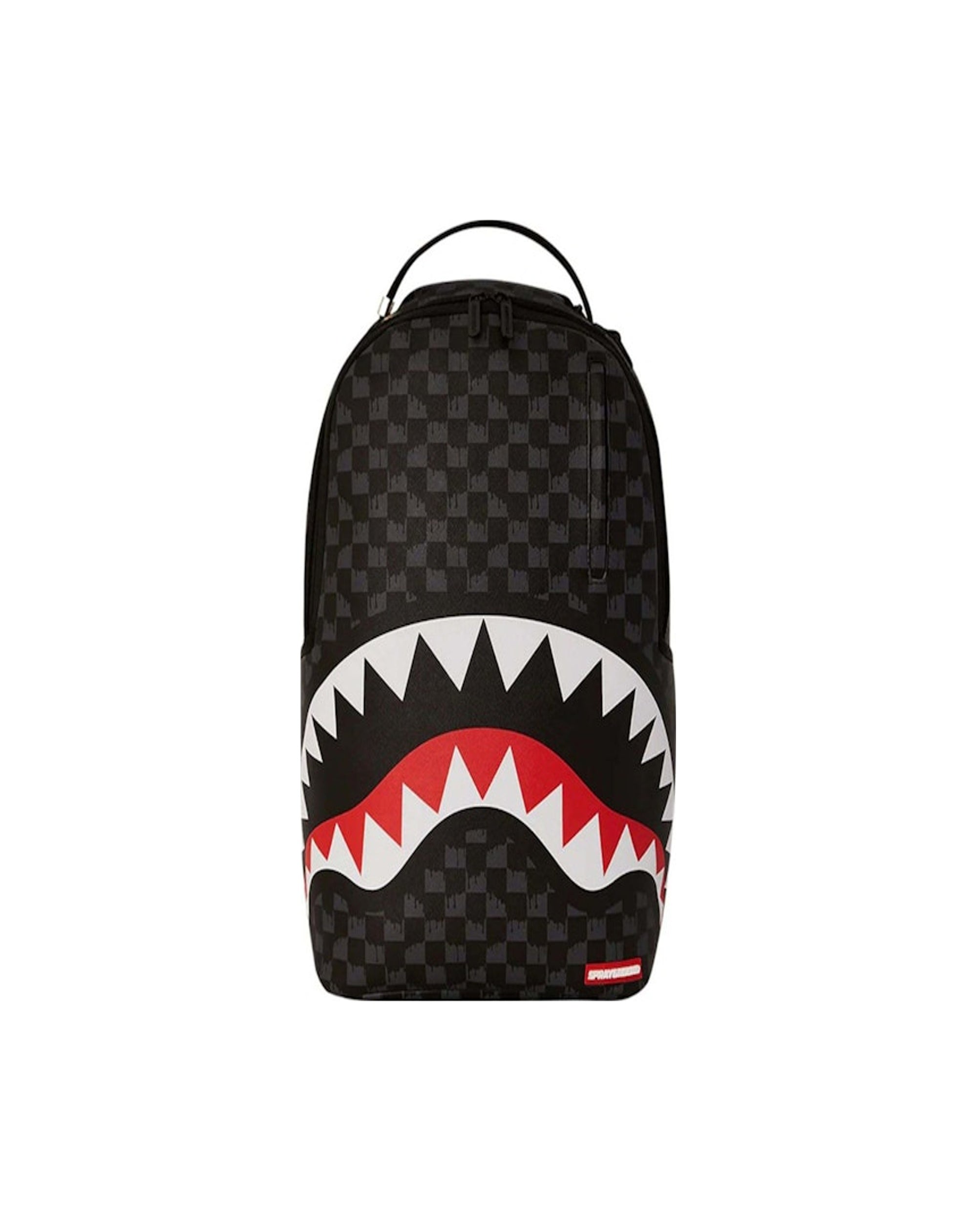 Sprayground Drip Check Shark Backpack Black
