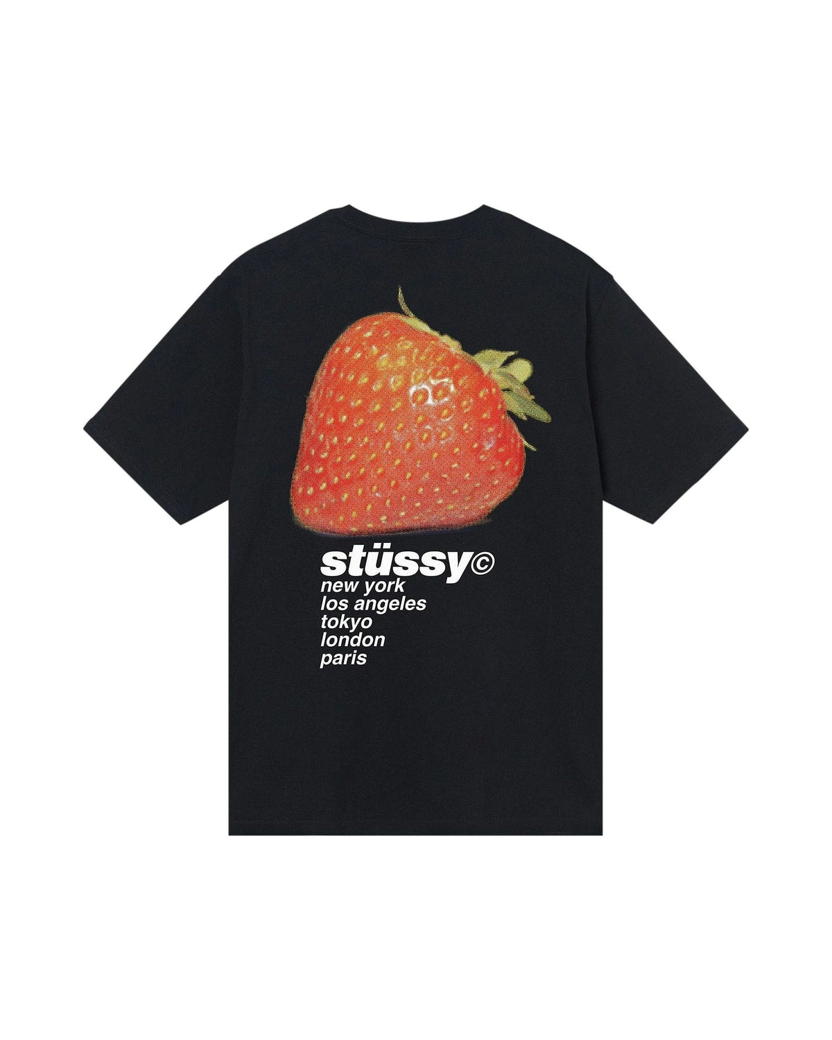 Stussy Strawberry Tee Black
