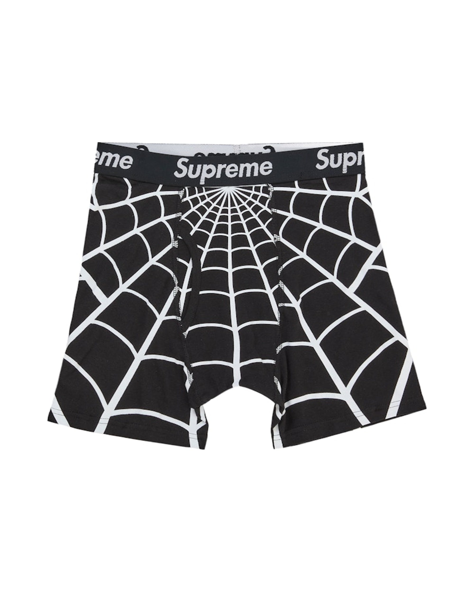 Supreme Hanes Spider-Man Boxer Briefs (2 Pack) Black