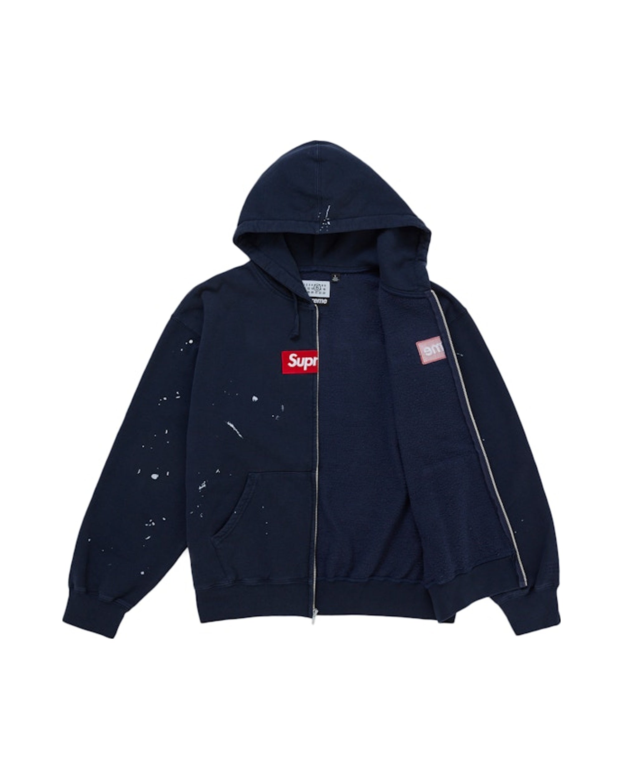 Supreme x MM6 Maison Margiela Navy Hoodie