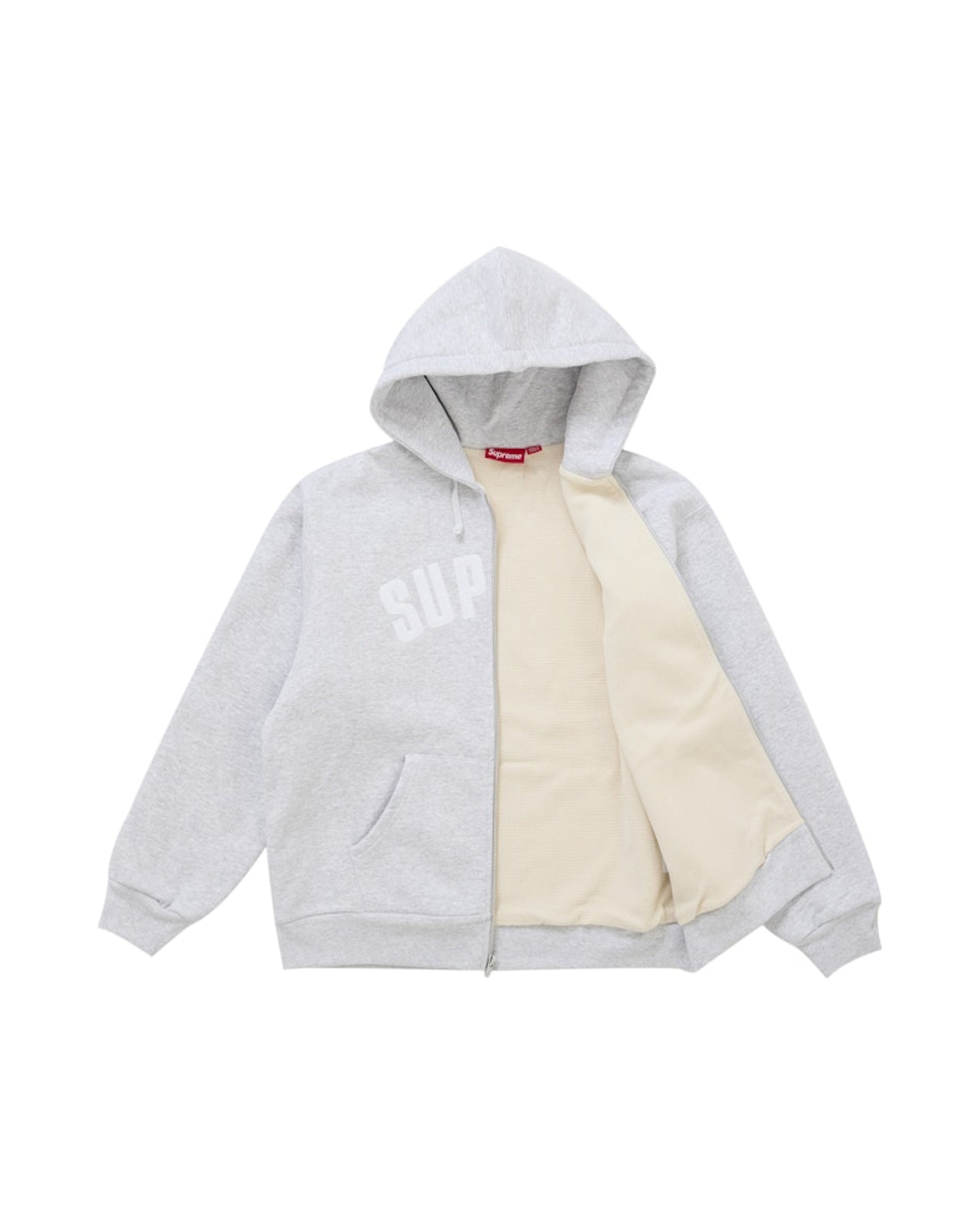 Supreme Arc Thermal Zip Hoodie Ash Grey | STREET BILL