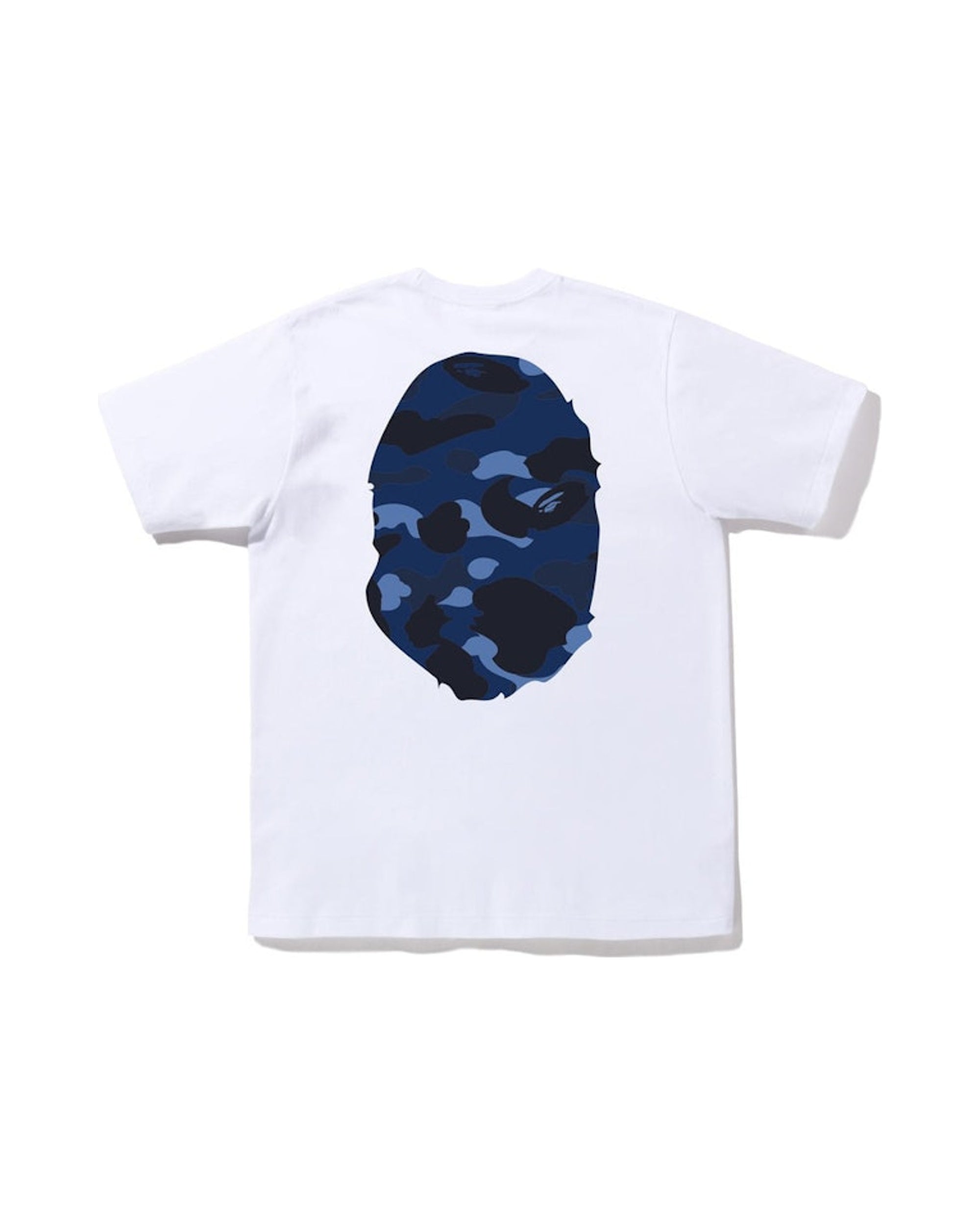 BAPE Color Camo Big Ape Head Tee White Blue