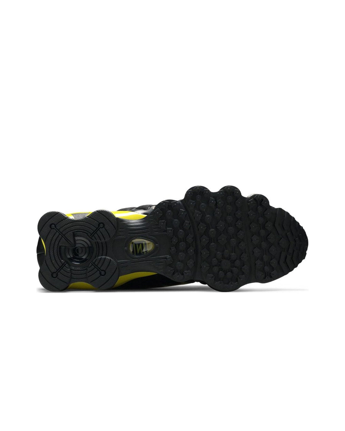 Nike Shox TL Black Dynamic Yellow Metallic Silver