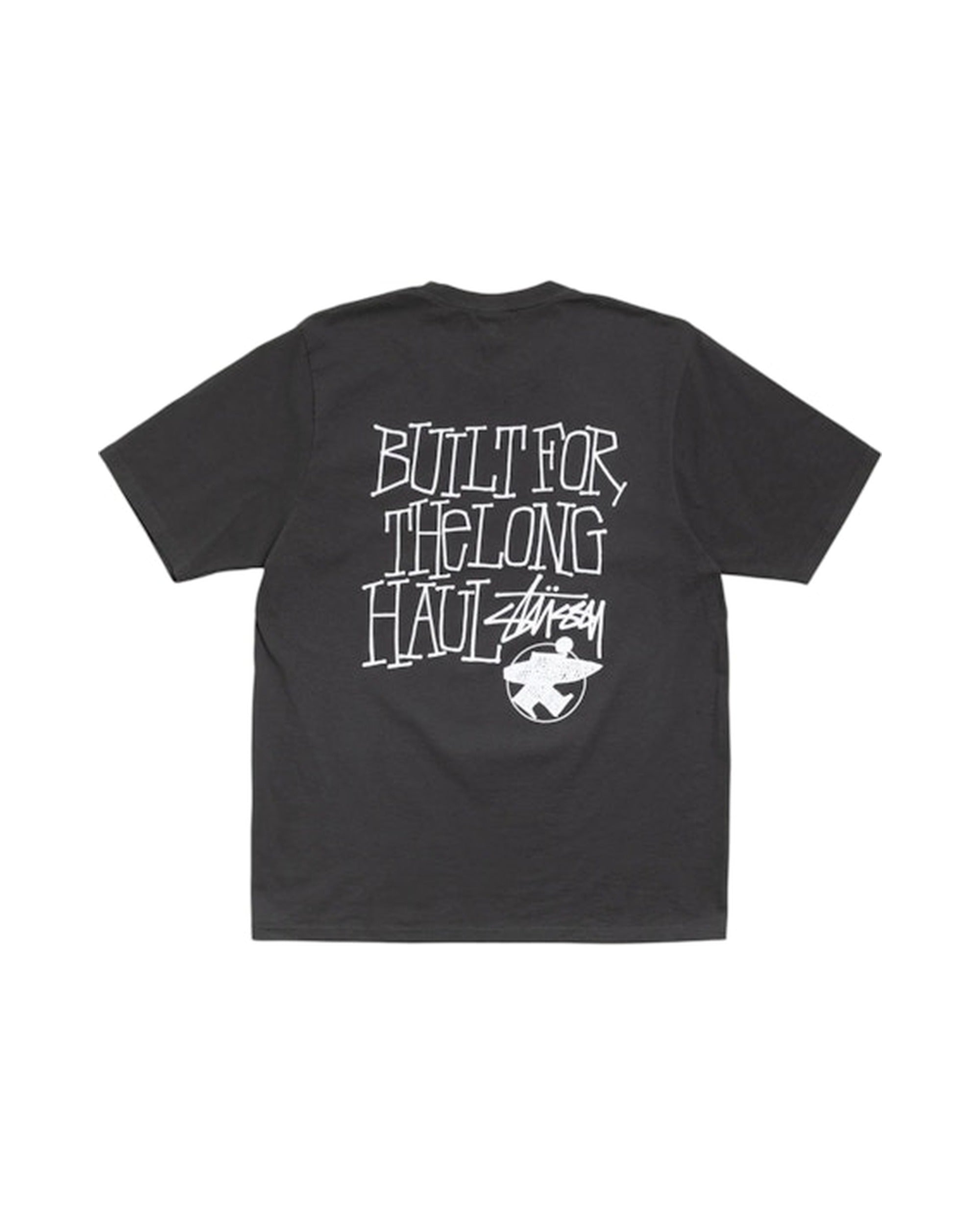 Stussy Long Haul Pigment Dyed Tee Faded Black