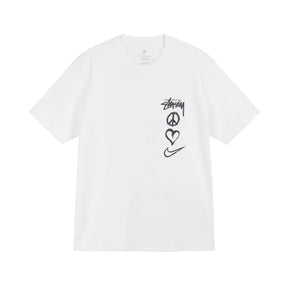 Nike X Stüssy Peace, Love, Swoosh T-shirt "White" - street-bill.dk