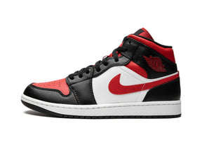 Nike Air Jordan 1 Mid "White Black Red" - street-bill.dk
