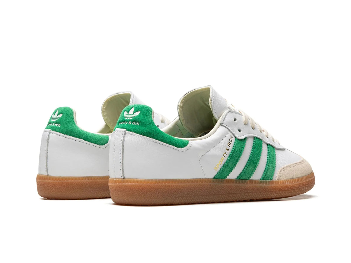 Adidas Samba "Sporty & Rich White Green" - street-bill.dk
