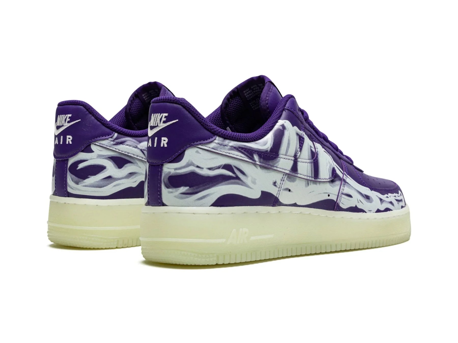 Nike Air Force 1 "Purple Skeleton Halloween" - street-bill.dk