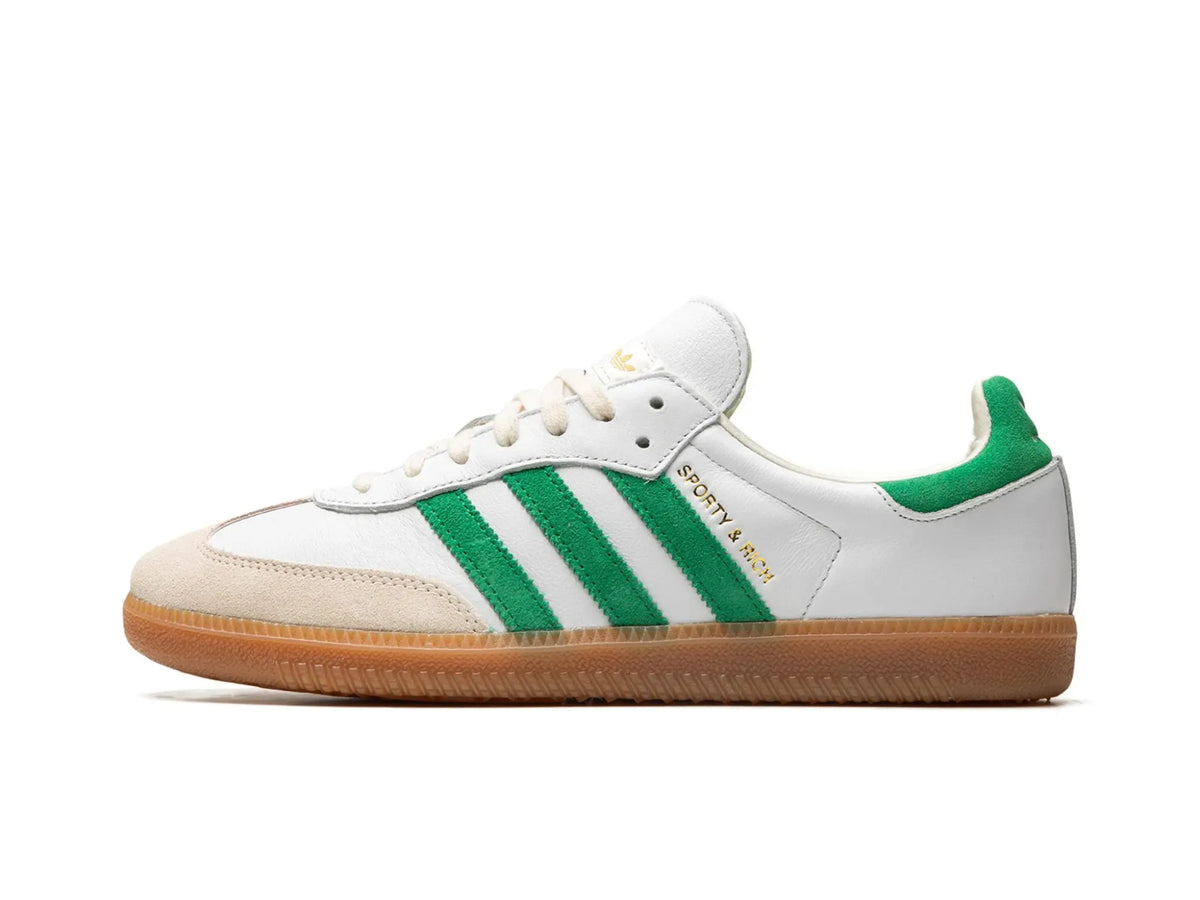 Adidas Samba "Sporty & Rich White Green" - street-bill.dk