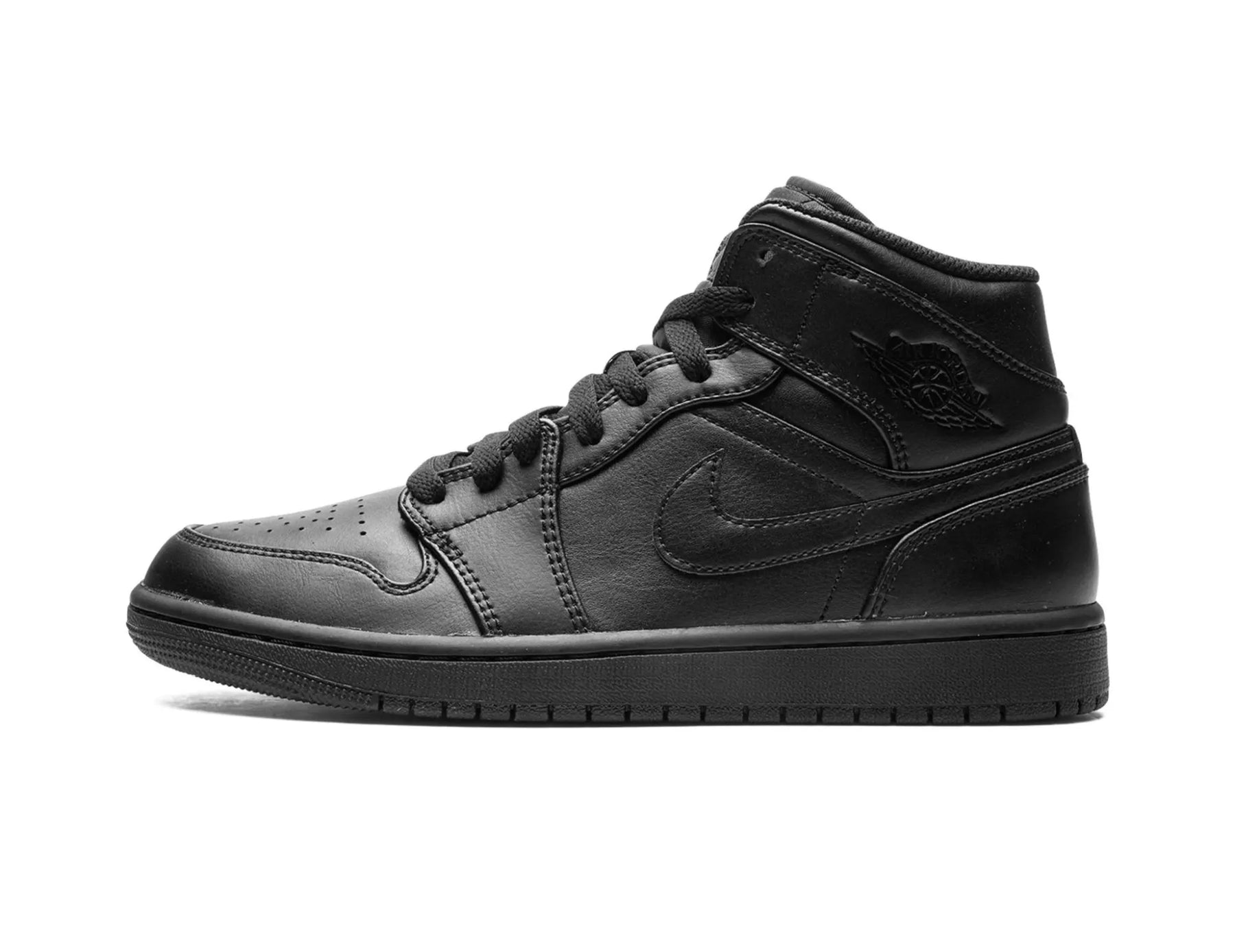 Nike Air Jordan 1 Mid "Triple Black 2022" - street-bill.dk