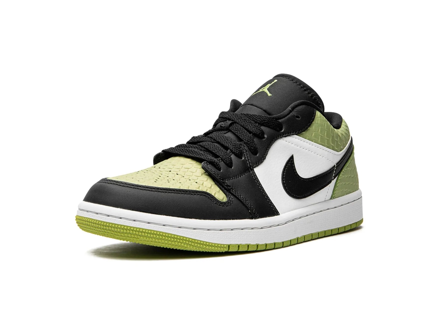 Nike Air Jordan 1 Low "Vivid Green Snakeskin" - street-bill.dk