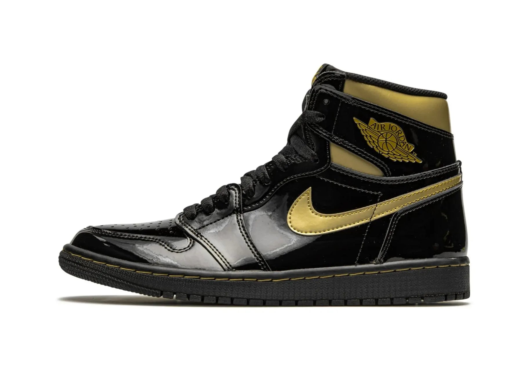 Nike Air Jordan 1 Retro High "Black Metallic Gold" - street-bill.dk